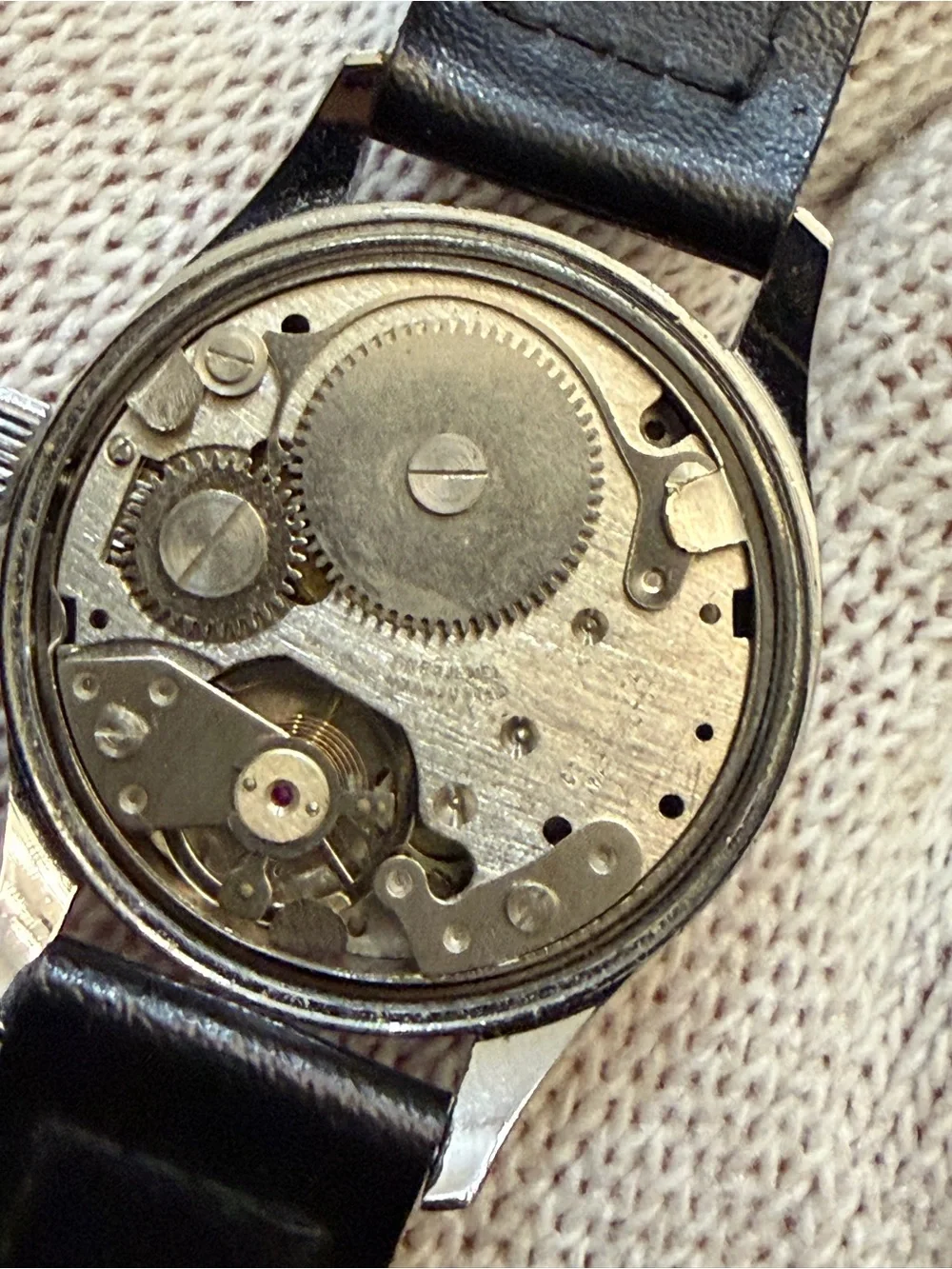 Vintage Mickey Mouse Watch Swiss Movement BFG 866 Manual Wind - For Parts/Repair
